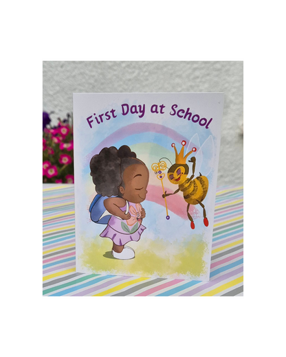 Girl first day gift card